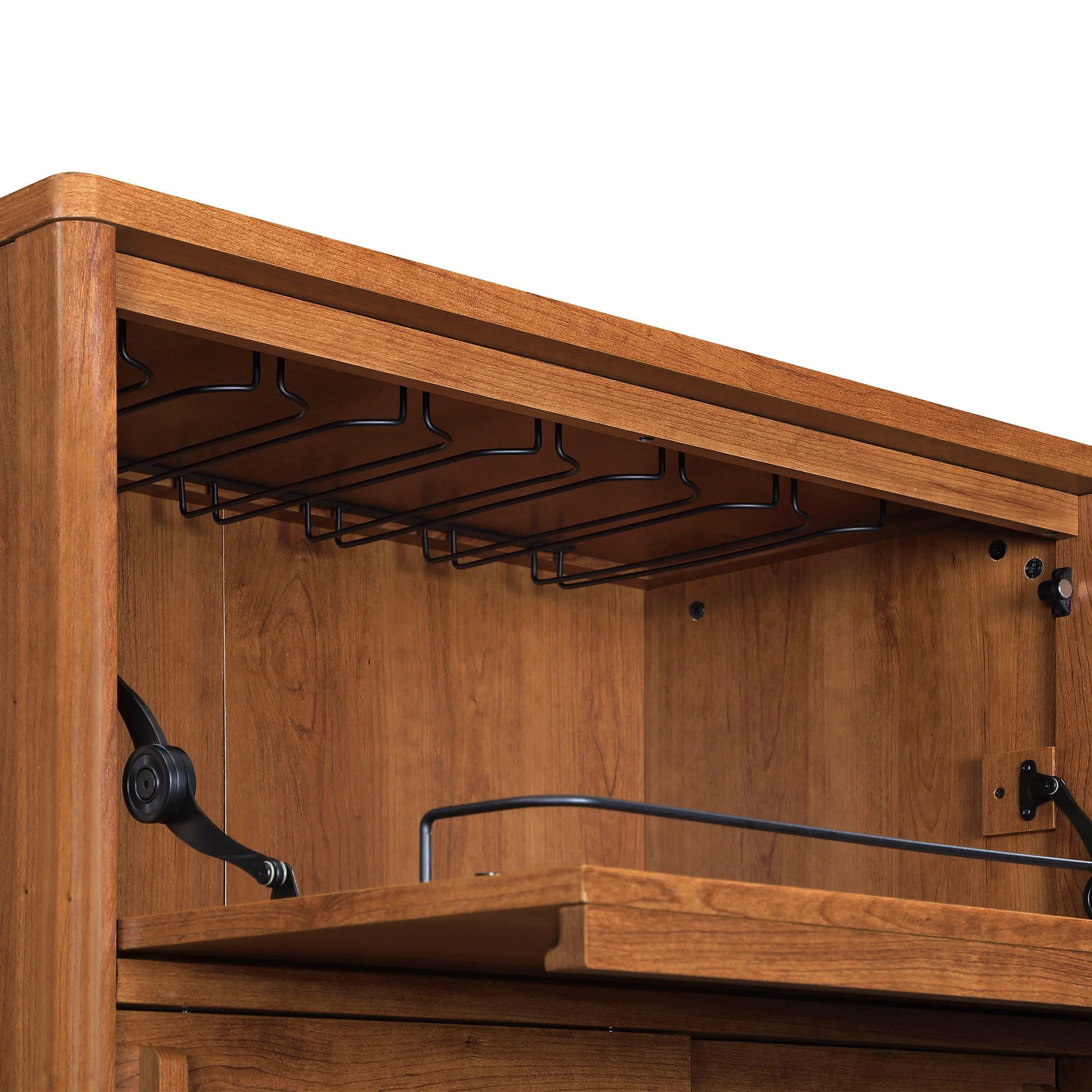 Greyson Bar Cabinet, Acorn Finish