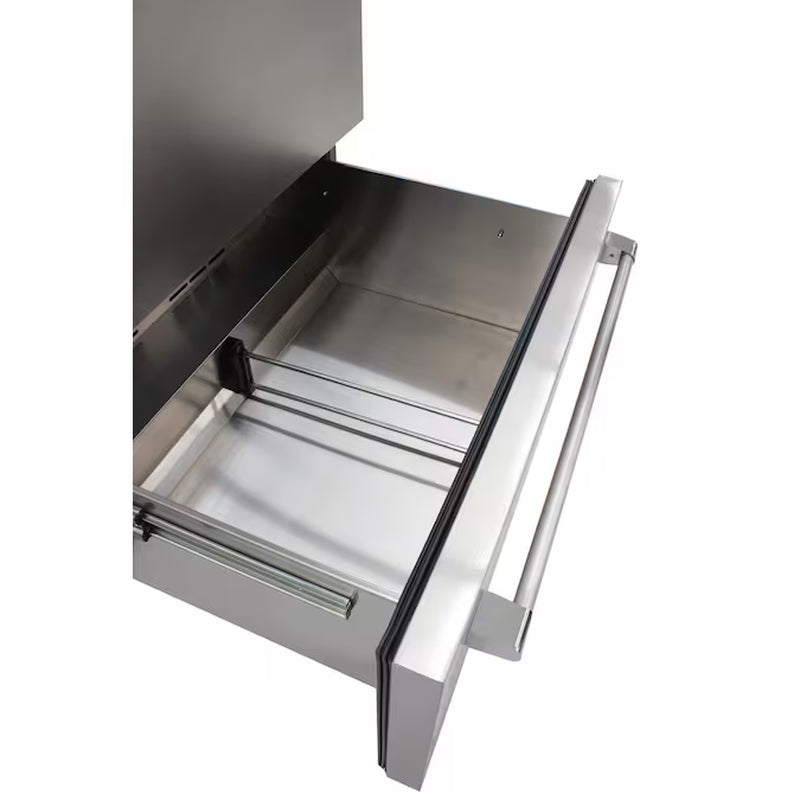 29.5-In W 135 -Bottles Stainless Steel/Wood Dual Zone Cooling Built-In/Freestanding Indoor Wine Cooler